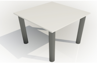 Square Meeting Table (800mm x 800mm Top)