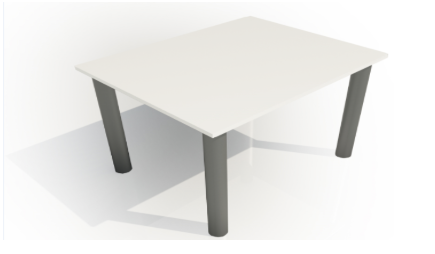 Rectangular Meeting Table (1000mm x 600mm Top)