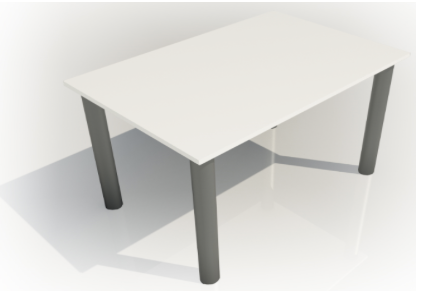 Rectangular Meeting Table (1200mm x 600mm Top)