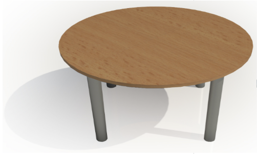 Circular Meeting Table (1000mm Diameter Top)