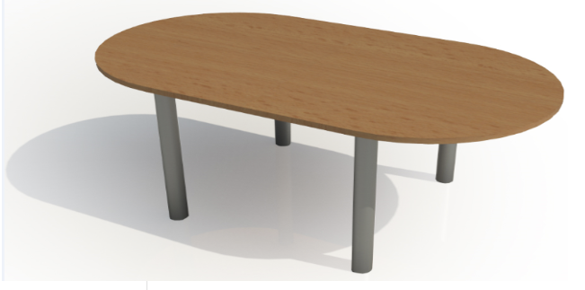 Oval Meeting Table (1800mm x 1200mm Top)