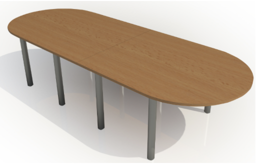 Oval Meeting Table (3200mm x 1200mm Top)