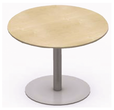 Circular Trumpet-Base Meeting Table