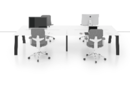 Desk E (1600mm x 800mm) - Double (4 Users)