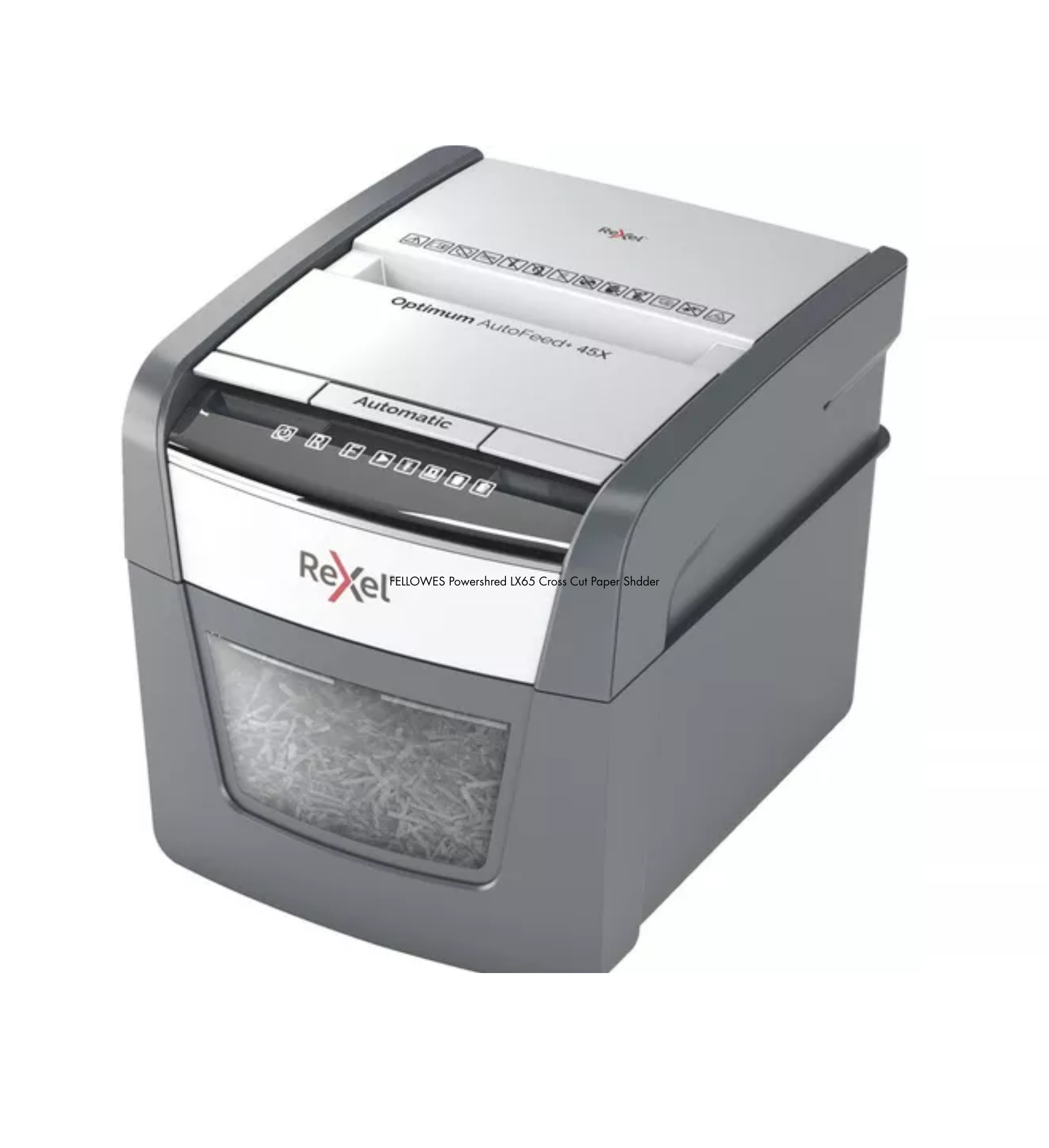 REXEL Optimum Autofeed 2020045X Cross Cut Paper Shredder
