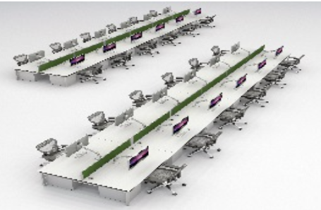 Desk D (1200mm x 800mm) - Double (10 Users)