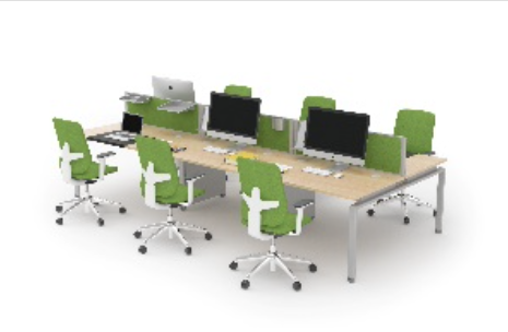 Desk D (1400mm x 800mm) - Double (6 Users)