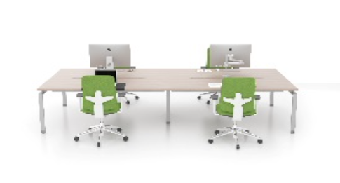 Desk D (1800mm x 800mm) - Double (4 Users)