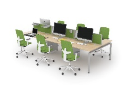 Desk D (1800mm x 800mm) - Double (6 Users)